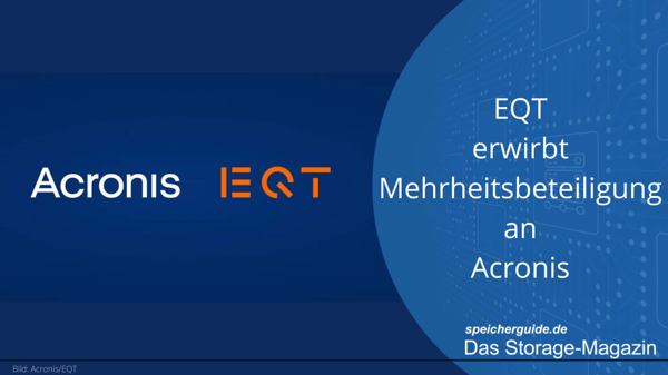 EQT erwirbt Mehrheitsbeteiligung an Acronis